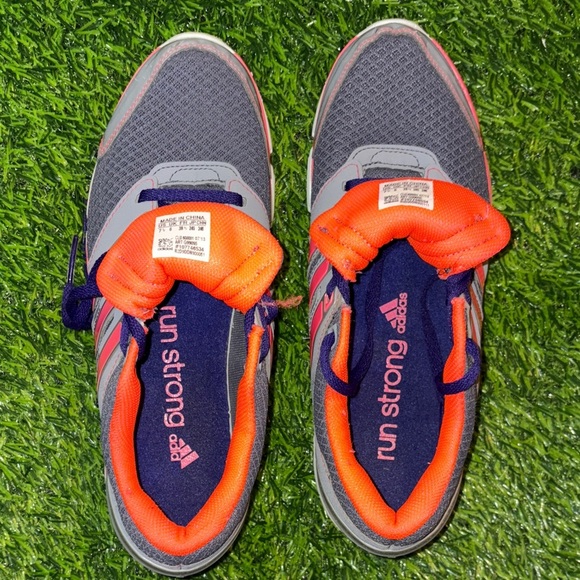 Adidas Gray and Pink Sneakers with Orange Highlights - Picture 5 of 8